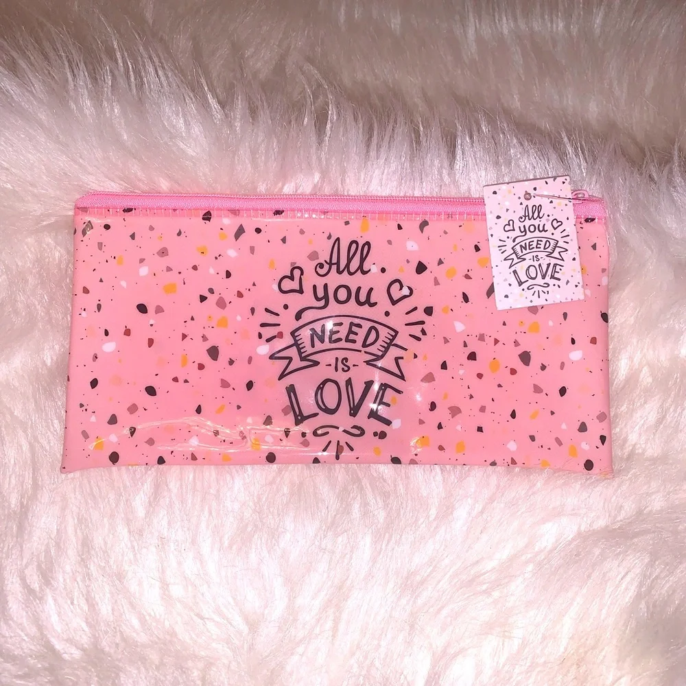 New pink pencil pouch